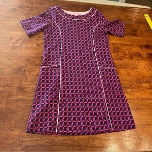 Lilly Pulitzer navy pink high heel dress size XL girls